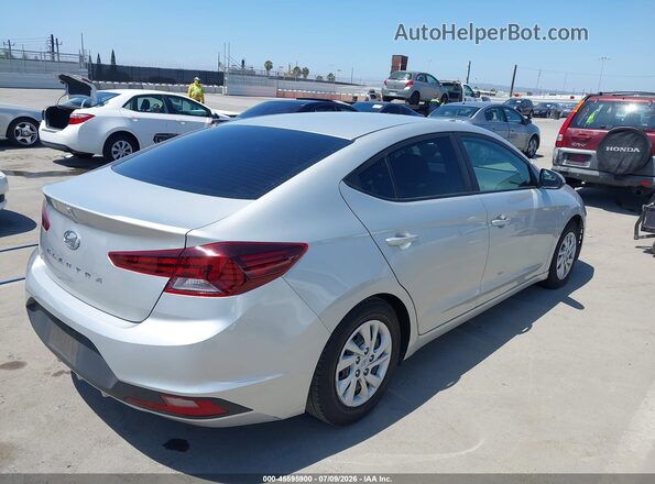 5NPD74LF9KH454998 2019 HYUNDAI ELANTRA Silver Trasero derecho