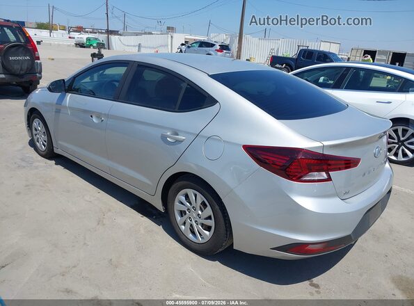 5NPD74LF9KH454998 2019 HYUNDAI ELANTRA Silver Trasero izquierdo