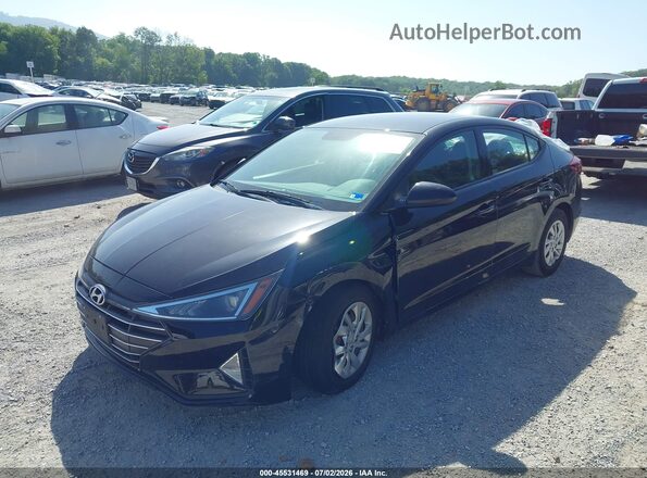 5NPD74LF9KH474118 2019 HYUNDAI ELANTRA Black Առջևի ձախ երեք քառորդ տեսարան
