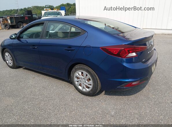 5NPD74LF9KH486463 2019 HYUNDAI ELANTRA Blue Tył lewy