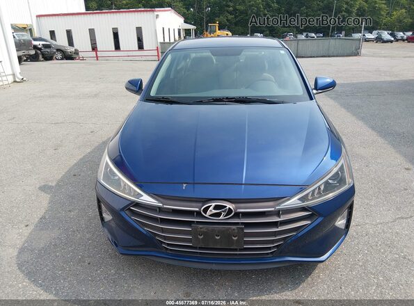 5NPD74LF9KH486463 2019 HYUNDAI ELANTRA Blue Widok wnętrza z tyłu