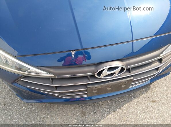 5NPD74LF9KH486463 2019 HYUNDAI ELANTRA Blue Widok zestawu wskaźników