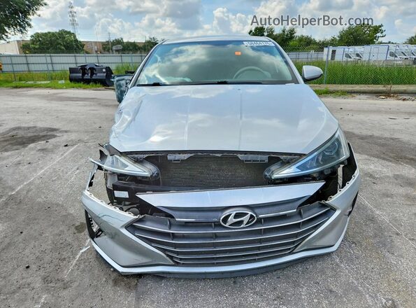 5NPD74LF9KH495227 2019 HYUNDAI ELANTRA Silver Widok z przodu
