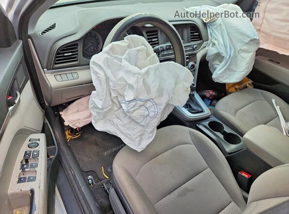 5NPD74LF9KH495227 2019 HYUNDAI ELANTRA Silver Widok deski rozdzielczej