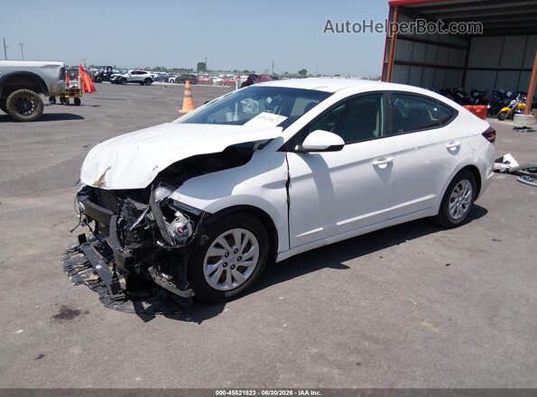 5NPD74LF9LH532343 2020 HYUNDAI ELANTRA White წინა მარცხენა ხედი სამი მეოთხედიდან