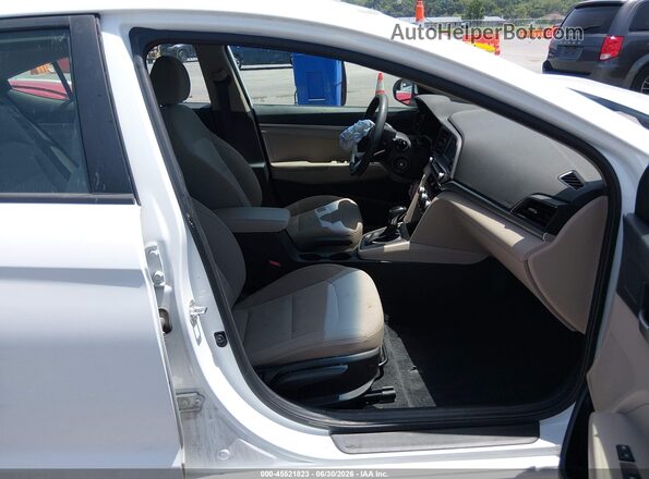 5NPD74LF9LH532343 2020 HYUNDAI ELANTRA White წინა სალონის ხედი