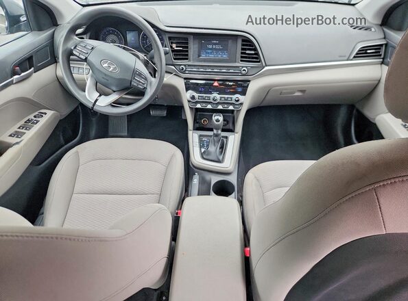 5NPD74LF9LH535999 2020 HYUNDAI ELANTRA Серый Вид панели приборов