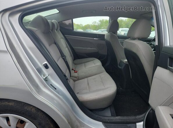 5NPD74LF9LH540510 2020 HYUNDAI ELANTRA Silver Rear seats view