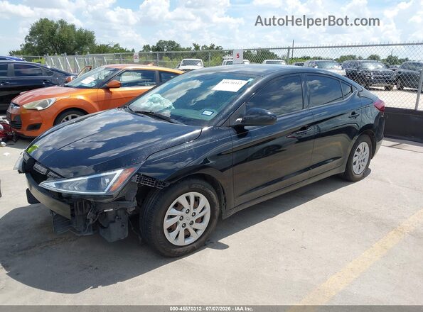 5NPD74LF9LH566105 2020 HYUNDAI ELANTRA Black Առջևի ձախ երեք քառորդ տեսարան