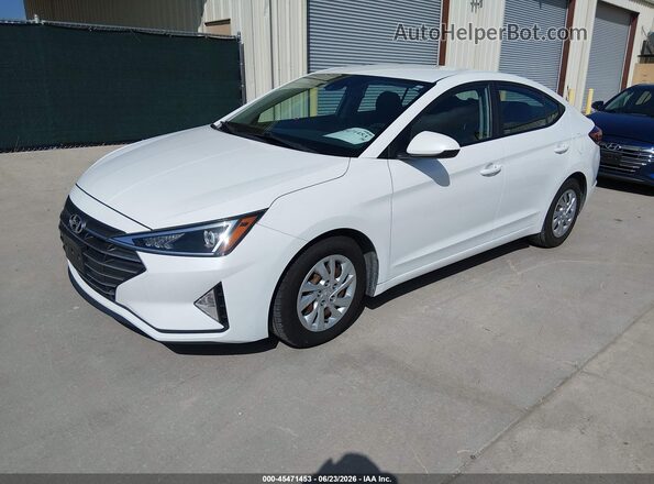 5NPD74LF9LH600205 2020 HYUNDAI ELANTRA White Vista tres cuartos delantera izquierda