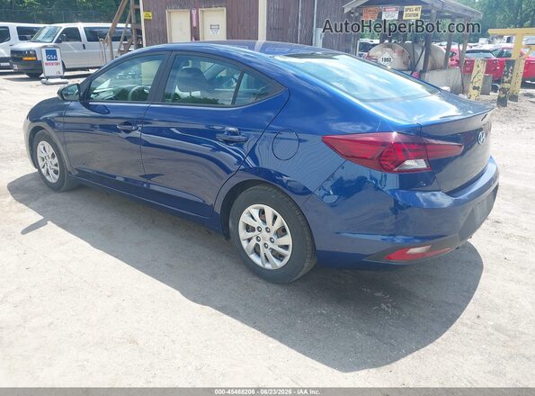 5NPD74LF9LH601113 2020 HYUNDAI ELANTRA Синий Задняя левая четверть