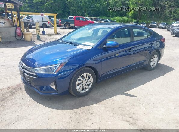 5NPD74LF9LH601113 2020 HYUNDAI ELANTRA Синий Передняя левая четверть