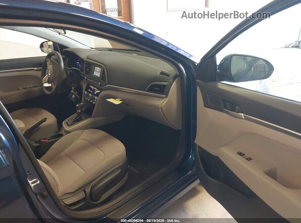 5NPD74LF9LH601516 2020 HYUNDAI ELANTRA Blue Widok wnętrza z przodu