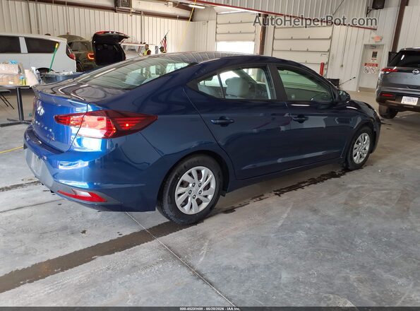 5NPD74LF9LH607946 2020 HYUNDAI ELANTRA Синий Задняя правая четверть