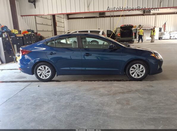 5NPD74LF9LH607946 2020 HYUNDAI ELANTRA Синий Вид задней части салона
