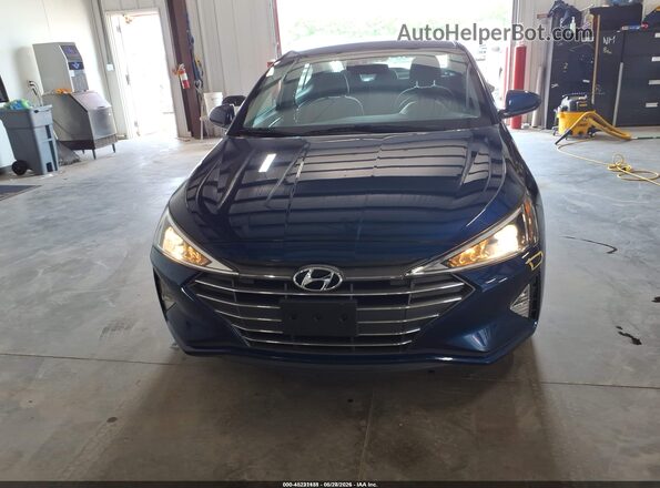 5NPD74LF9LH607946 2020 HYUNDAI ELANTRA Синий Вид щитка приборов