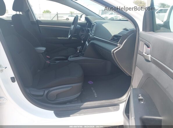 5NPD74LF9LH610832 2020 HYUNDAI ELANTRA White Vista interior delantera