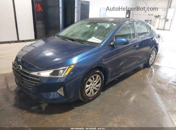 5NPD74LF9LH611088 2020 HYUNDAI ELANTRA Blue Առջևի ձախ երեք քառորդ տեսարան
