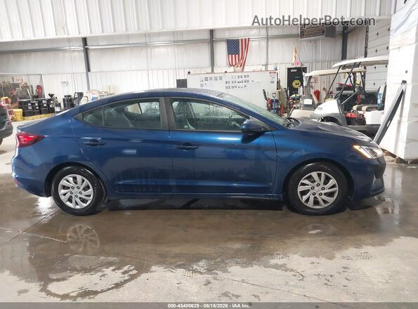 5NPD74LF9LH611088 2020 HYUNDAI ELANTRA Blue Սալոնի հետևի տեսք
