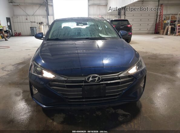 5NPD74LF9LH611088 2020 HYUNDAI ELANTRA Blue Սարքավորումների վահանակի տեսք