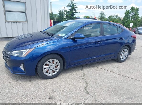 5NPD74LF9LH612306 2020 HYUNDAI ELANTRA Blue წინა მარცხენა ხედი სამი მეოთხედიდან