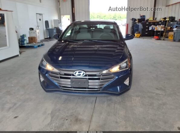 5NPD74LF9LH616193 2020 HYUNDAI ELANTRA Blue Widok wnętrza z tyłu