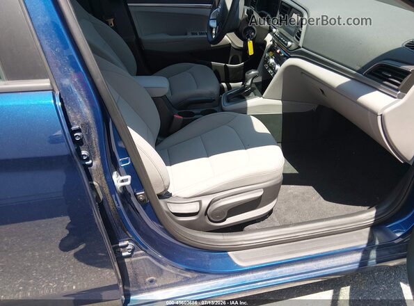 5NPD74LF9LH617750 2020 HYUNDAI ELANTRA Blue Widok wnętrza z przodu