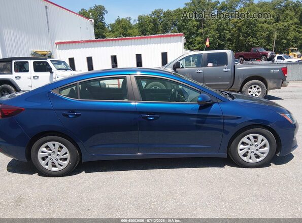 5NPD74LF9LH617750 2020 HYUNDAI ELANTRA Blue Widok wnętrza z tyłu