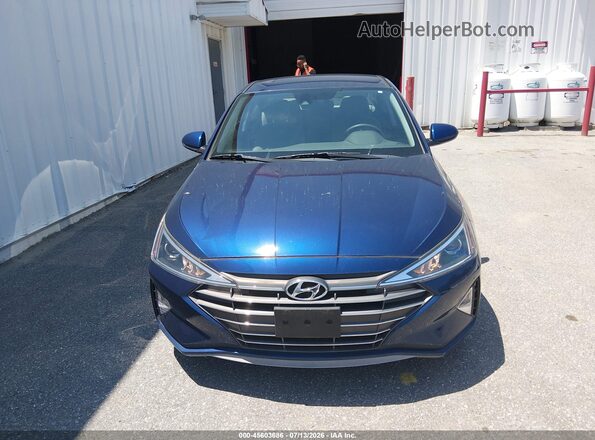 5NPD74LF9LH617750 2020 HYUNDAI ELANTRA Blue Widok zestawu wskaźników