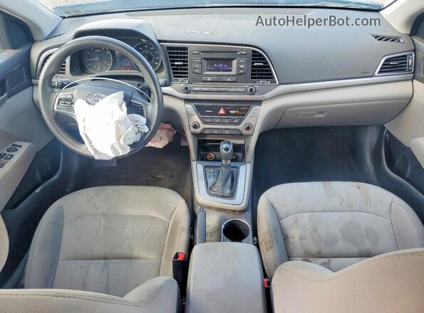 5NPD74LFXHH150314 2017 HYUNDAI ELANTRA Синий Вид панели приборов