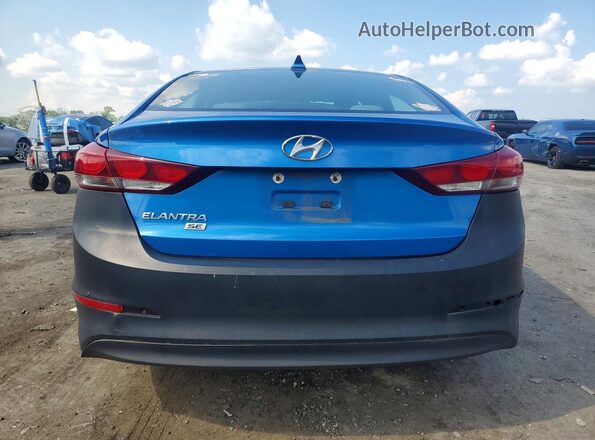 5NPD74LFXHH150314 2017 HYUNDAI ELANTRA Синий Вид сзади