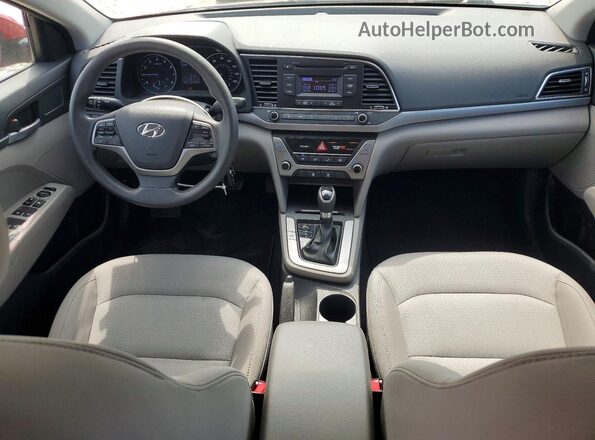 5NPD74LFXHH154007 2017 HYUNDAI ELANTRA Red წინა პანელის ხედი