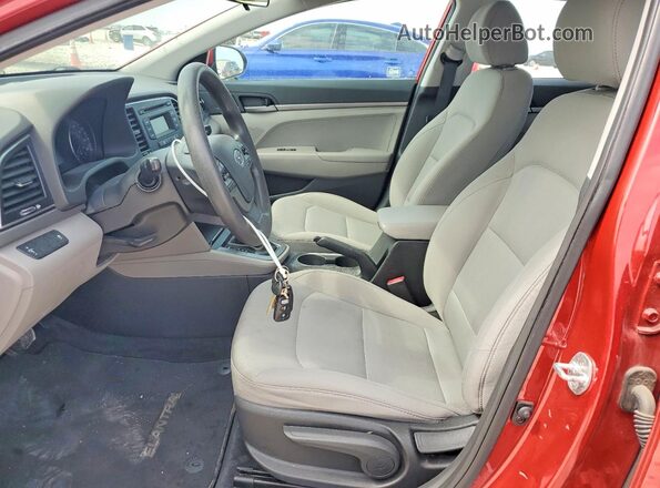 5NPD74LFXHH154007 2017 HYUNDAI ELANTRA Red წინა სალონის ხედი