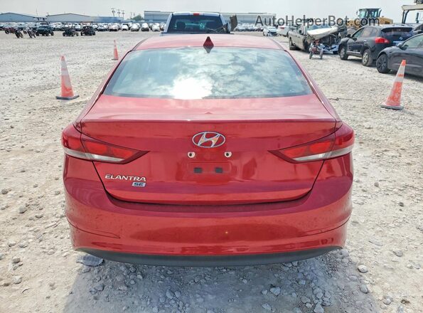 5NPD74LFXHH154007 2017 HYUNDAI ELANTRA Red უკანა ხედი