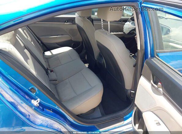 5NPD74LFXHH163810 2017 HYUNDAI ELANTRA Blue Vista de la etiqueta del VIN