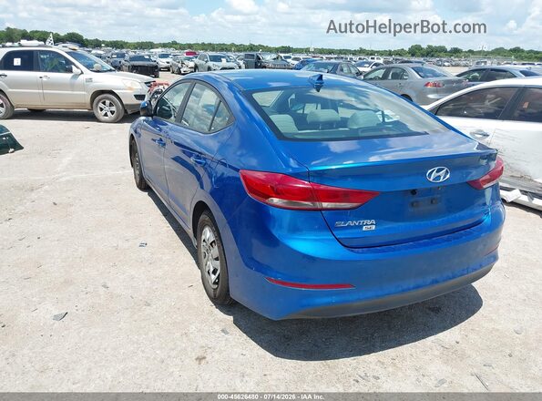 5NPD74LFXHH163810 2017 HYUNDAI ELANTRA Blue Trasero izquierdo