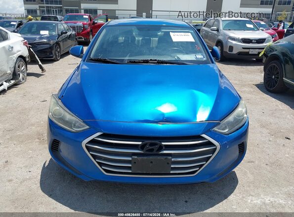 5NPD74LFXHH163810 2017 HYUNDAI ELANTRA Blue Vista del cuadro de instrumentos