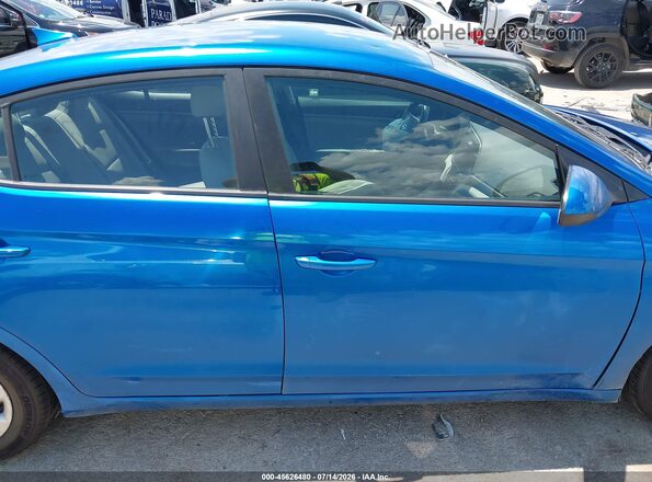 5NPD74LFXHH163810 2017 HYUNDAI ELANTRA Blue Vista interior trasera