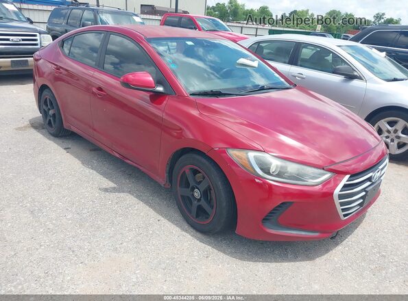 5NPD74LFXHH175312 2017 HYUNDAI ELANTRA Red Vista frontal