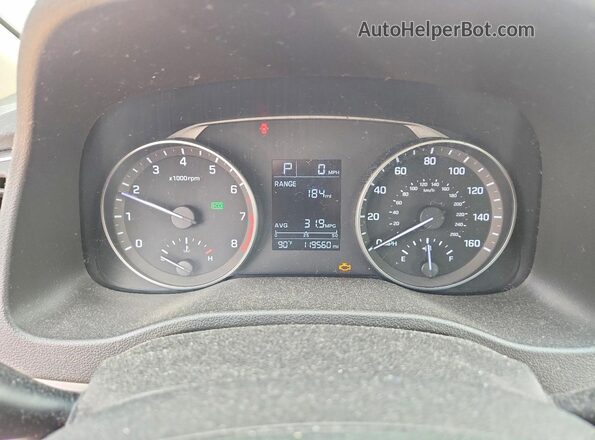 5NPD74LFXHH182776 2017 HYUNDAI ELANTRA Tan Вид щитка приладів