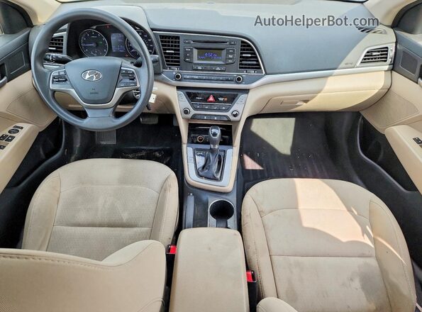 5NPD74LFXHH182776 2017 HYUNDAI ELANTRA Tan Вид панелі приладів