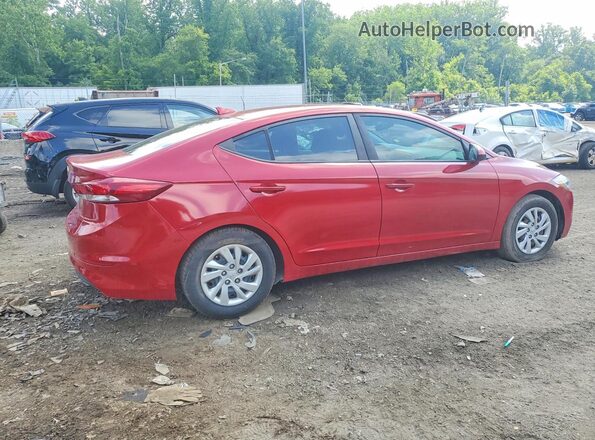 5NPD74LFXHH210267 2017 HYUNDAI ELANTRA Red Задня права чверть
