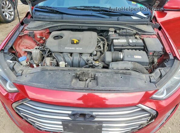5NPD74LFXHH210267 2017 HYUNDAI ELANTRA Red Вид задньої частини салону
