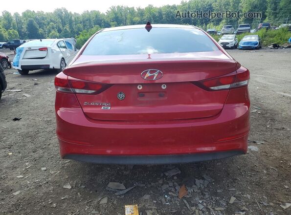 5NPD74LFXHH210267 2017 HYUNDAI ELANTRA Red Вид ззаду