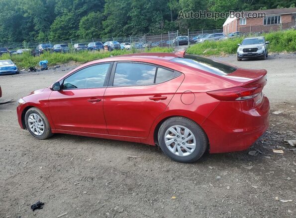 5NPD74LFXHH210267 2017 HYUNDAI ELANTRA Red Задня ліва чверть