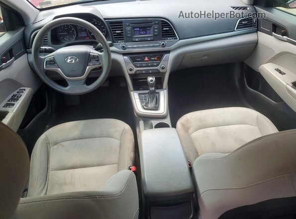 5NPD74LFXHH210267 2017 HYUNDAI ELANTRA Red Вид панелі приладів