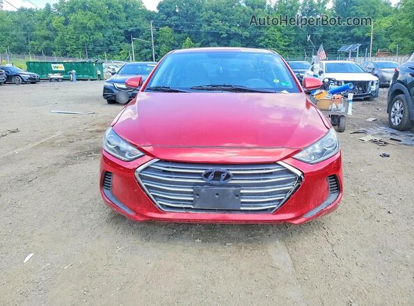 5NPD74LFXHH210267 2017 HYUNDAI ELANTRA Red Вид спереду