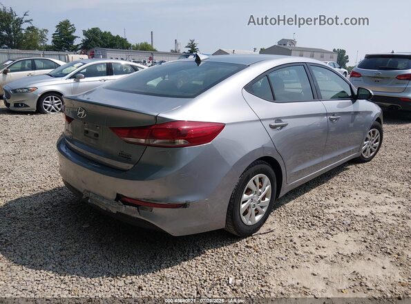 5NPD74LFXHH210799 2017 HYUNDAI ELANTRA Серебряный Задняя правая четверть