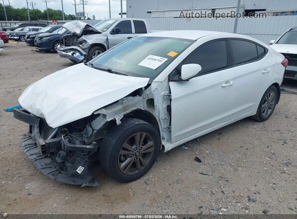 5NPD74LFXJH261189 2018 HYUNDAI ELANTRA White Vista tres cuartos delantera izquierda