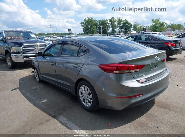 5NPD74LFXJH286996 2018 HYUNDAI ELANTRA Gray Rear left